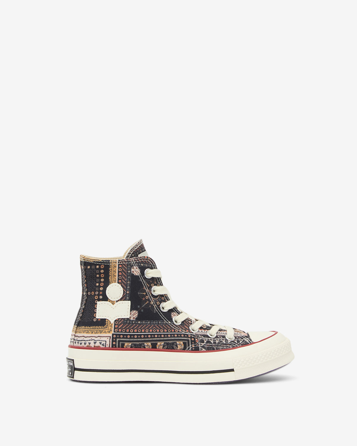 Isabel marant x converse 척 70 하이탑 스니커즈 - Black/vanilla ice/red - Woman - 1
