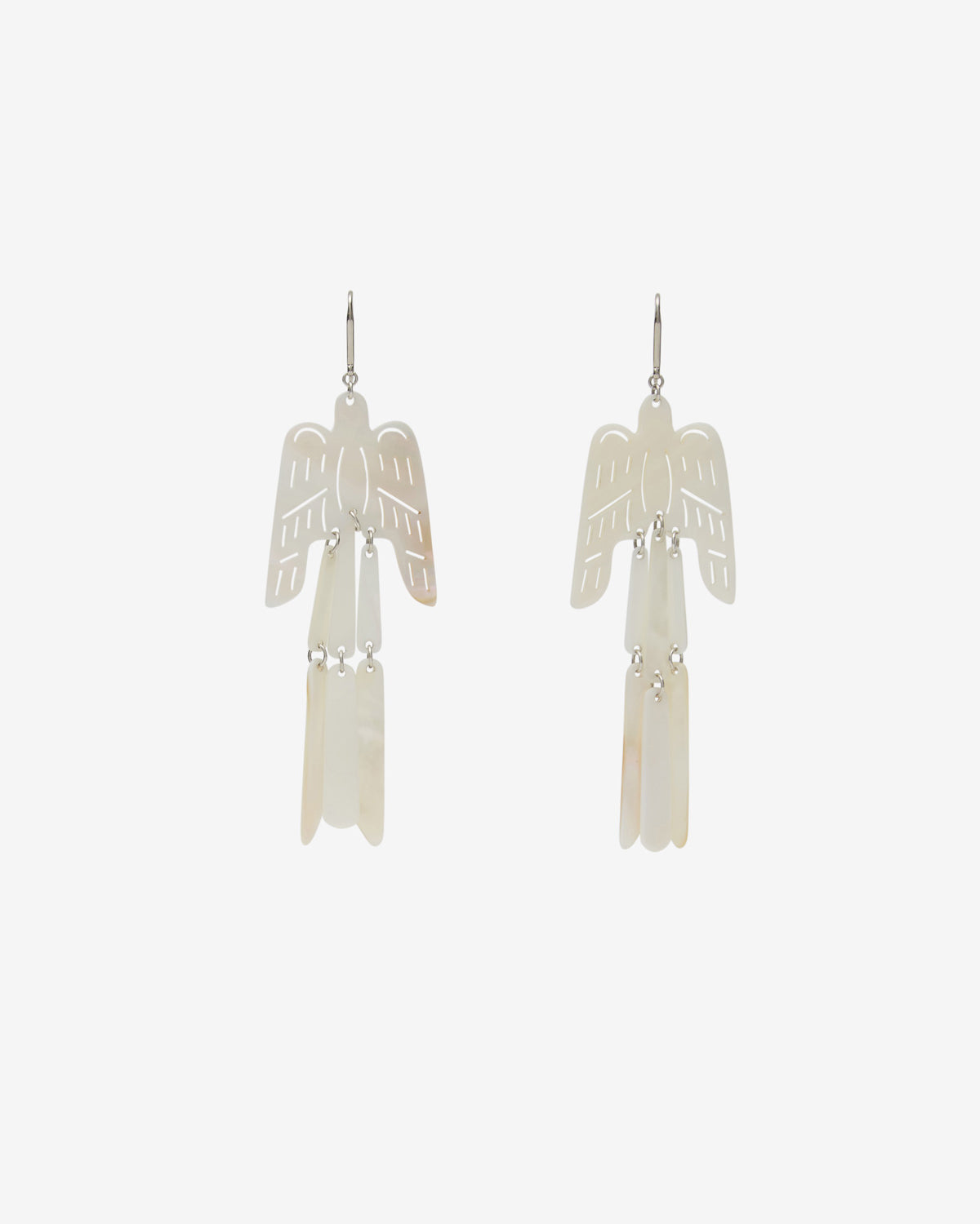 Pendientes cholena Woman White and silver 3