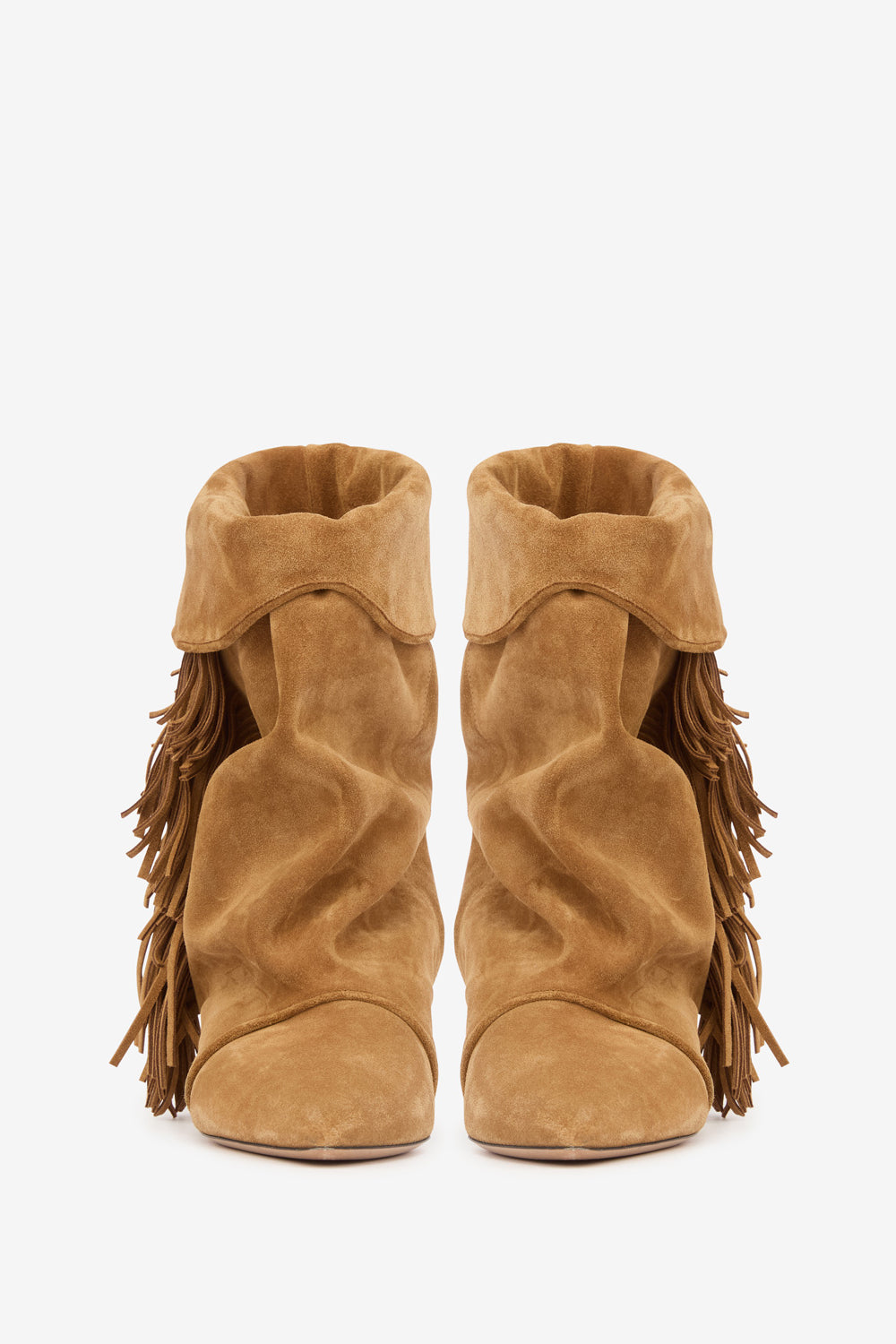 Edrik fringed draped boots - Cognac - Woman - 4