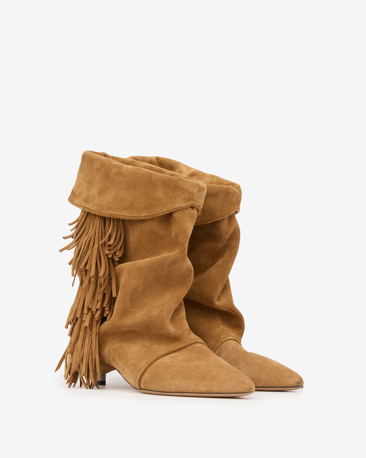 Edrik fringed draped boots - Cognac - Woman - 3