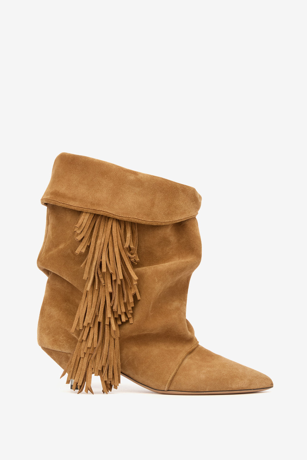 Edrik fringed draped boots - Cognac - Woman - 1