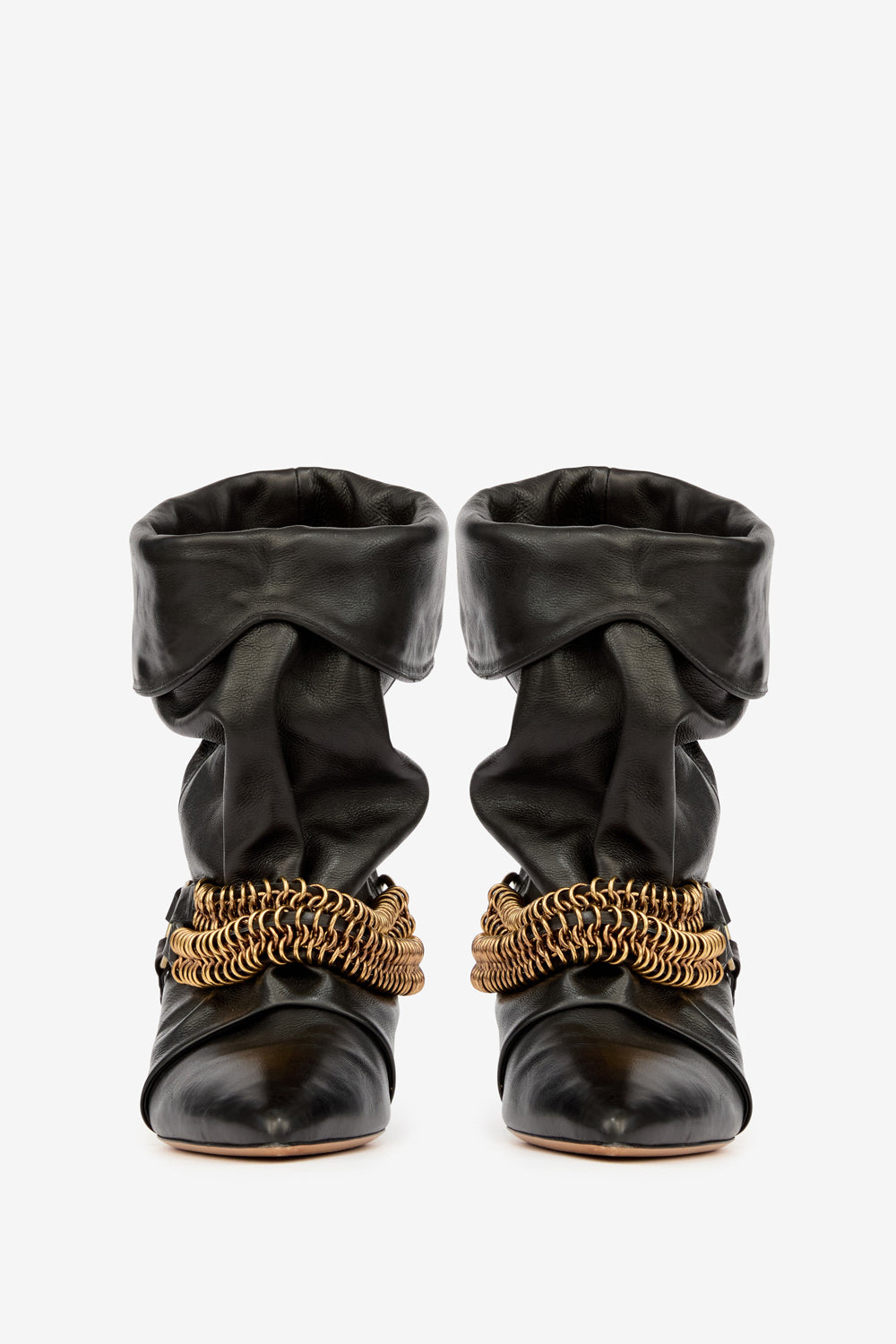 Edrik draped boots with chains - Black - Woman - 4