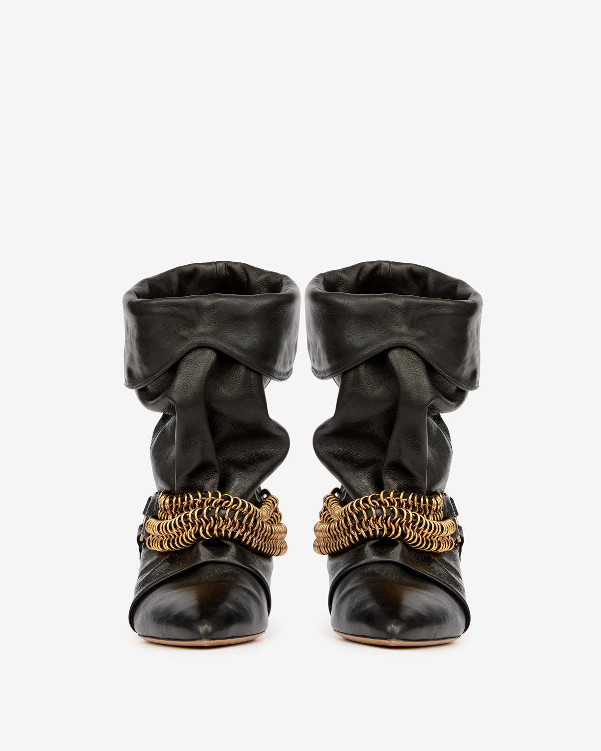 Edrik draped boots with chains - Black - Woman - 4