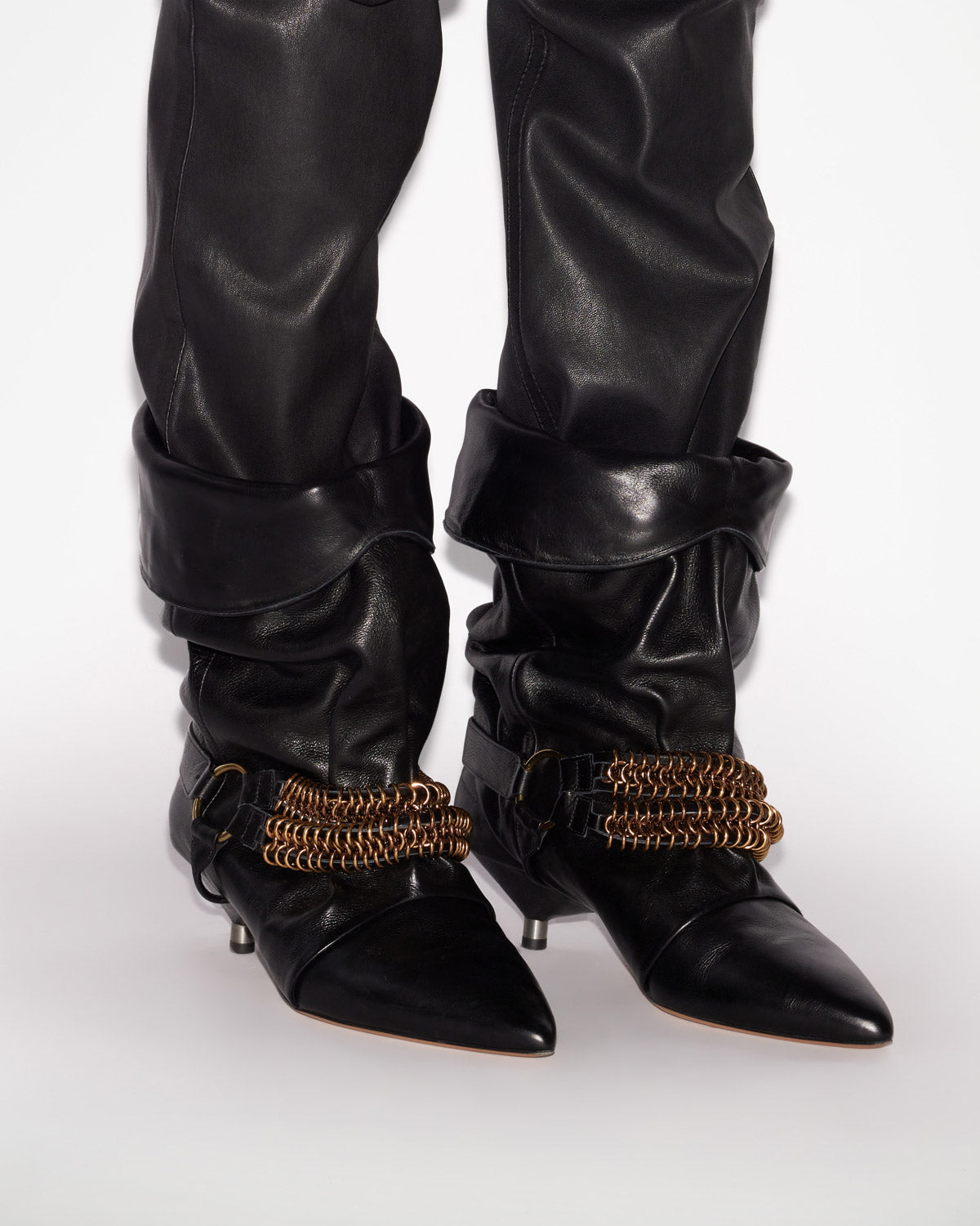 Botas bajas edrik chain Woman Negro 2