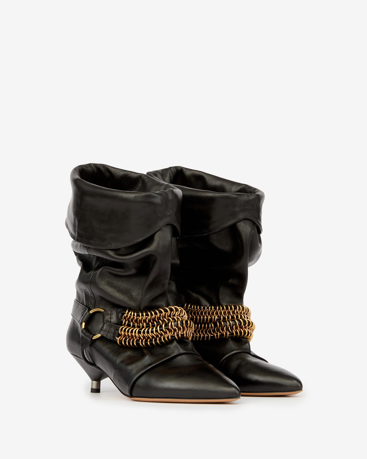 Botas bajas edrik chain Woman Negro 2