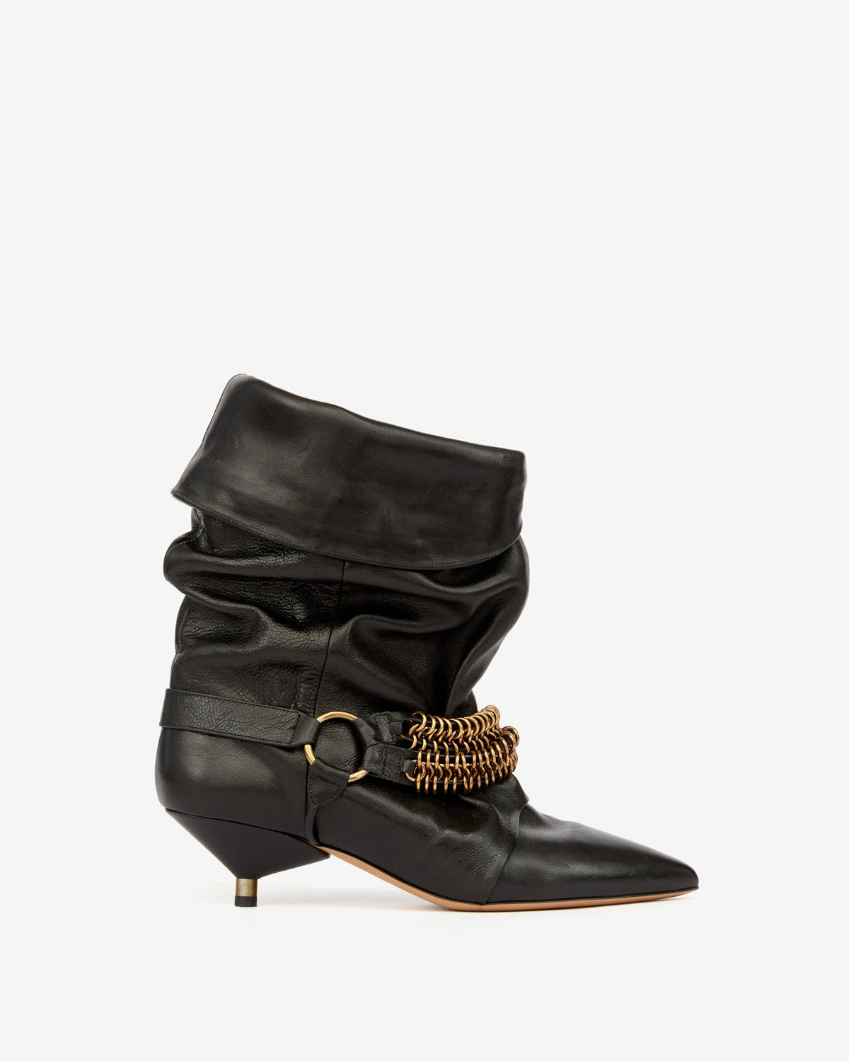 Edrik draped boots with chains - Black - Woman - 1