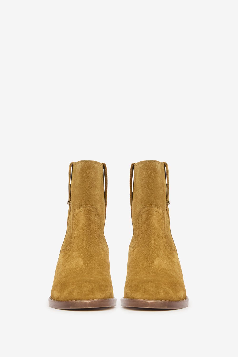 Boots camarguaises lylie en cuir de veau velours - Sepia - Woman - 4