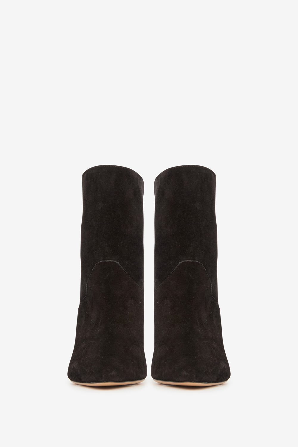 Loline high-heeled suede calfskin leather boots - Black - Woman - 4