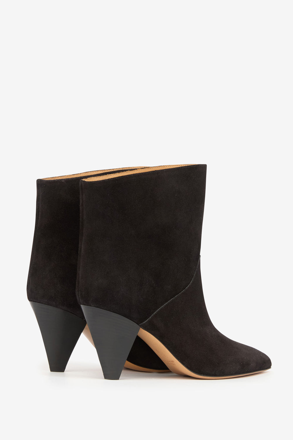 Loline high-heeled suede calfskin leather boots - Black - Woman - 2