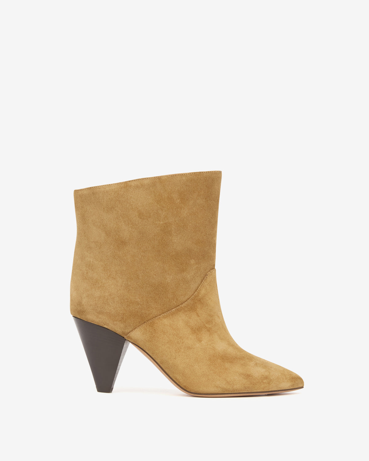 Loline high-heeled suede calfskin leather boots - Sepia - Woman - 1