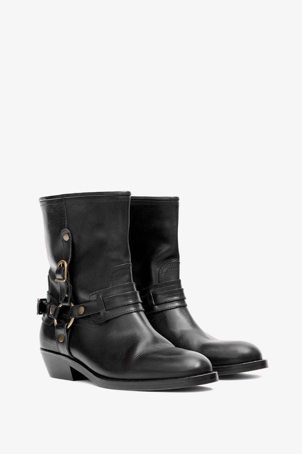 Ildred calfskin leather boots - Black - Woman - 3
