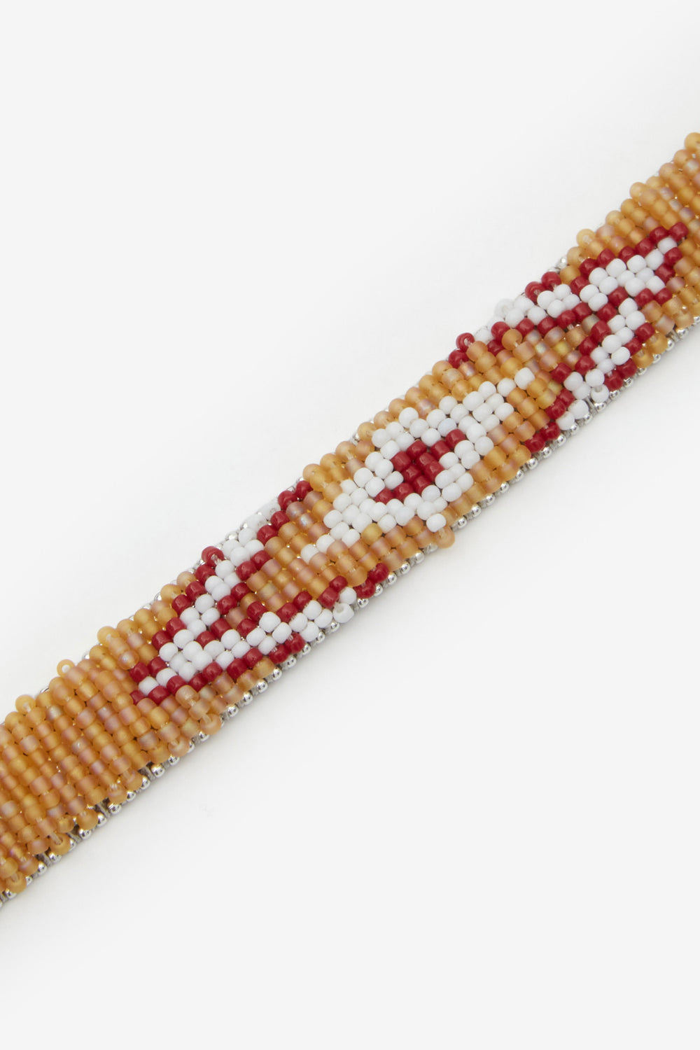 Pillan woven beaded bracelet - Natural and silver - Man - 3