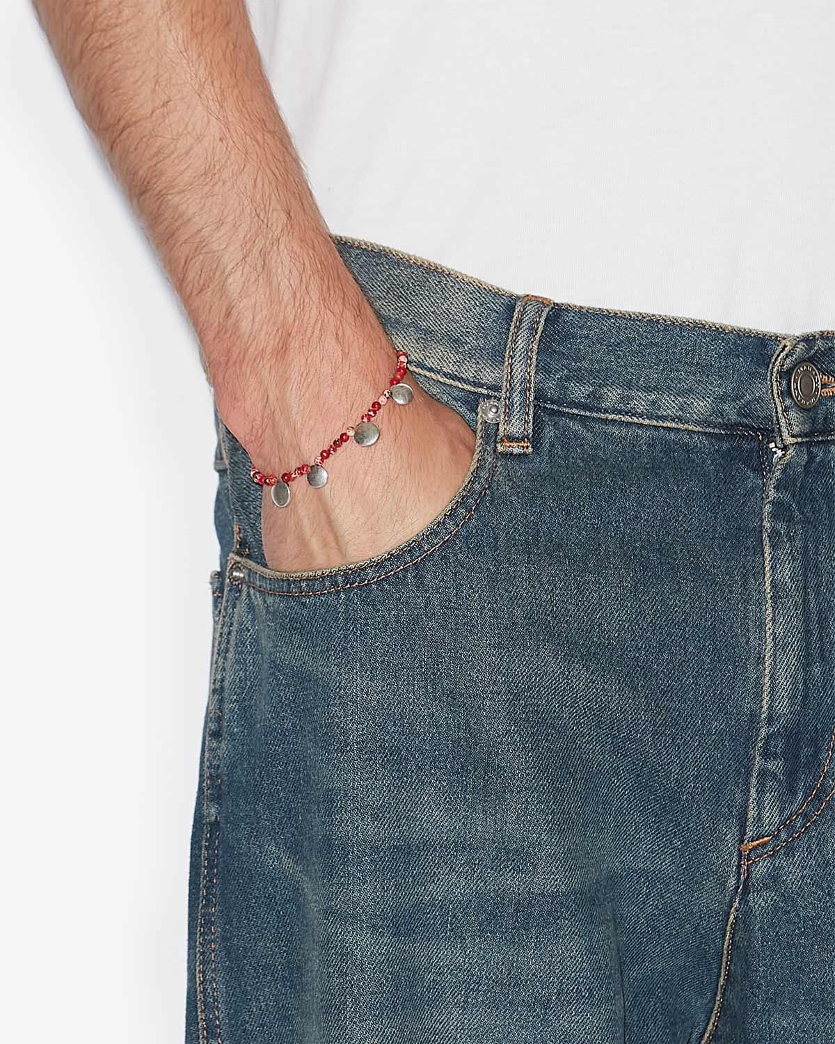 Adri bracelet Man Rio red-silver 1