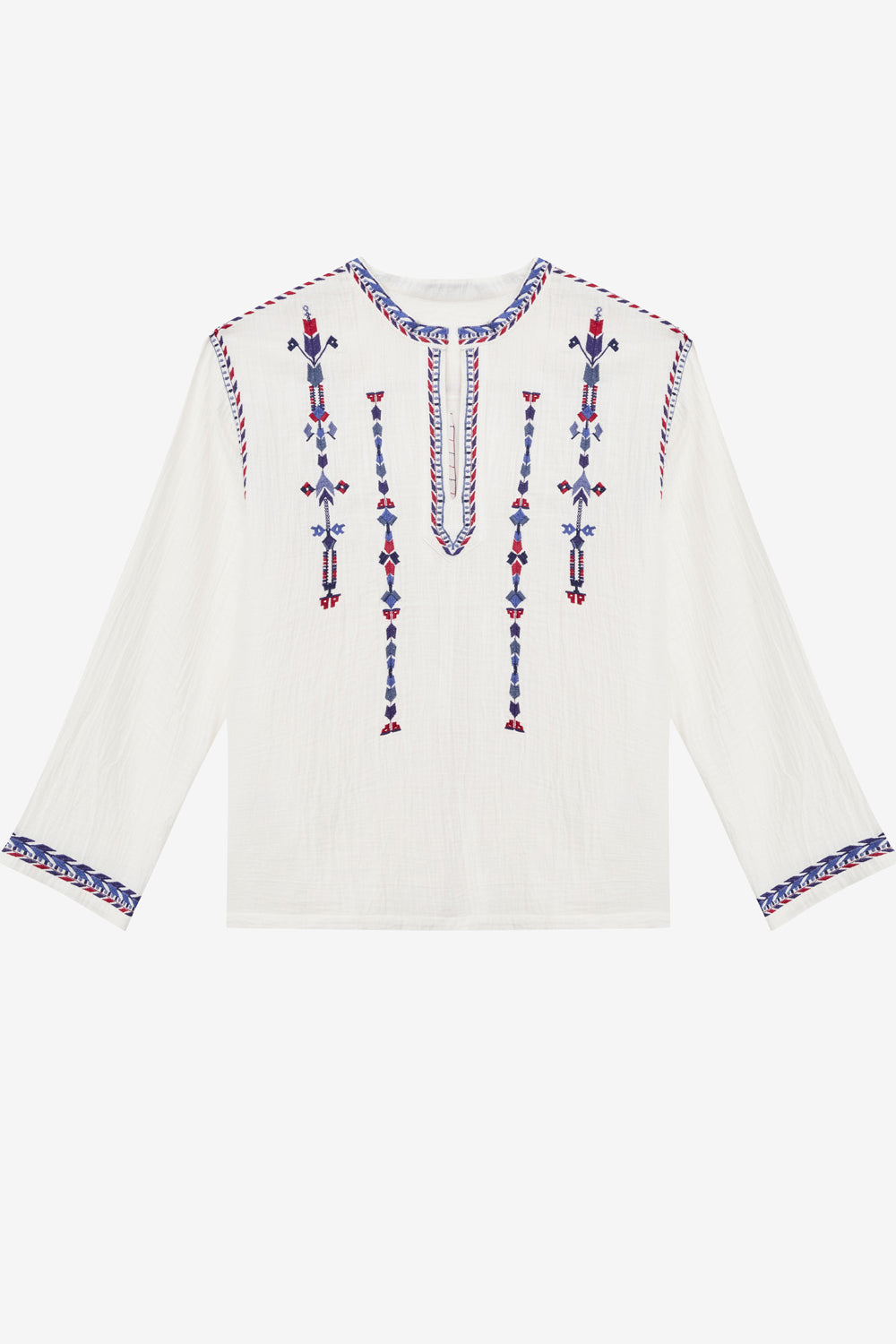 Blusa zakaria de algodón bordado - Crudo - Man - 1