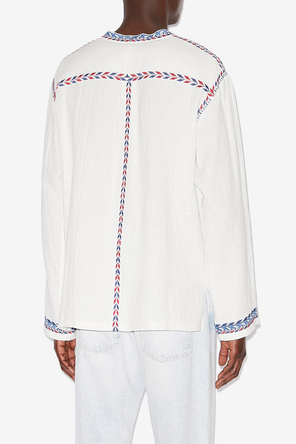 Blusa zakaria de algodón bordado - Crudo - Man - 5