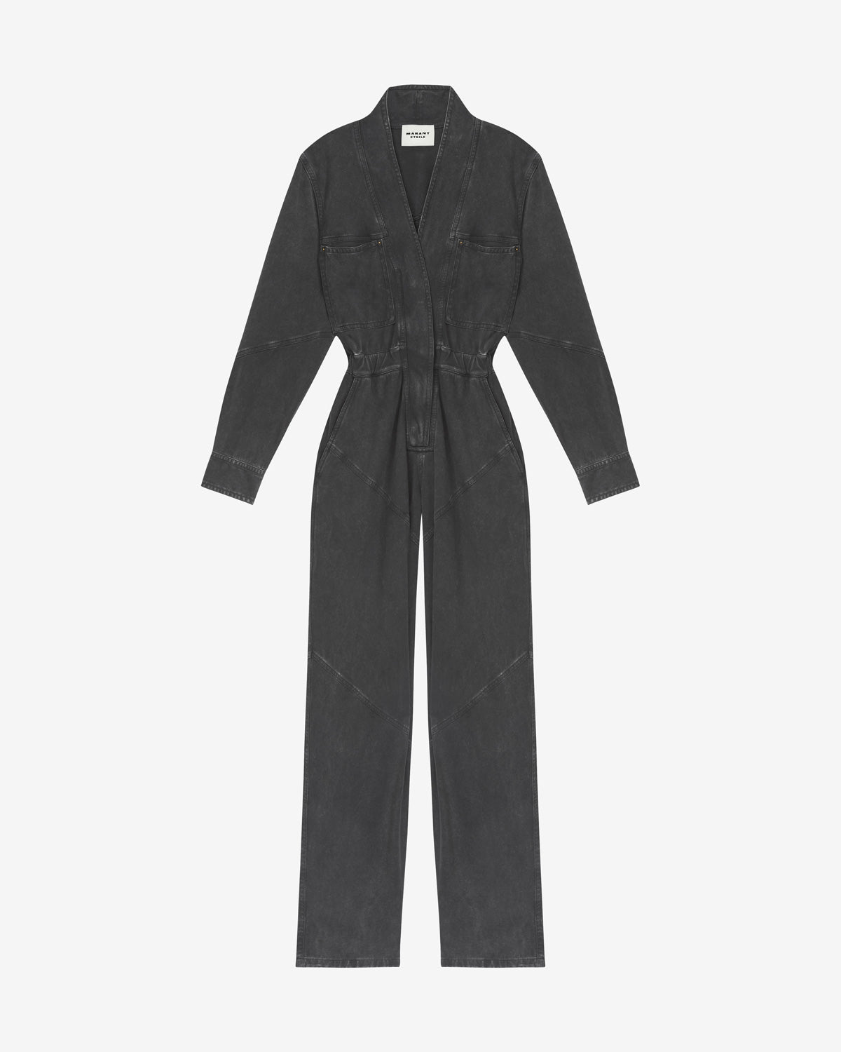 레미디 데라베 저지 점프수트 - 검정으로 씻어낸 - Woman - 4