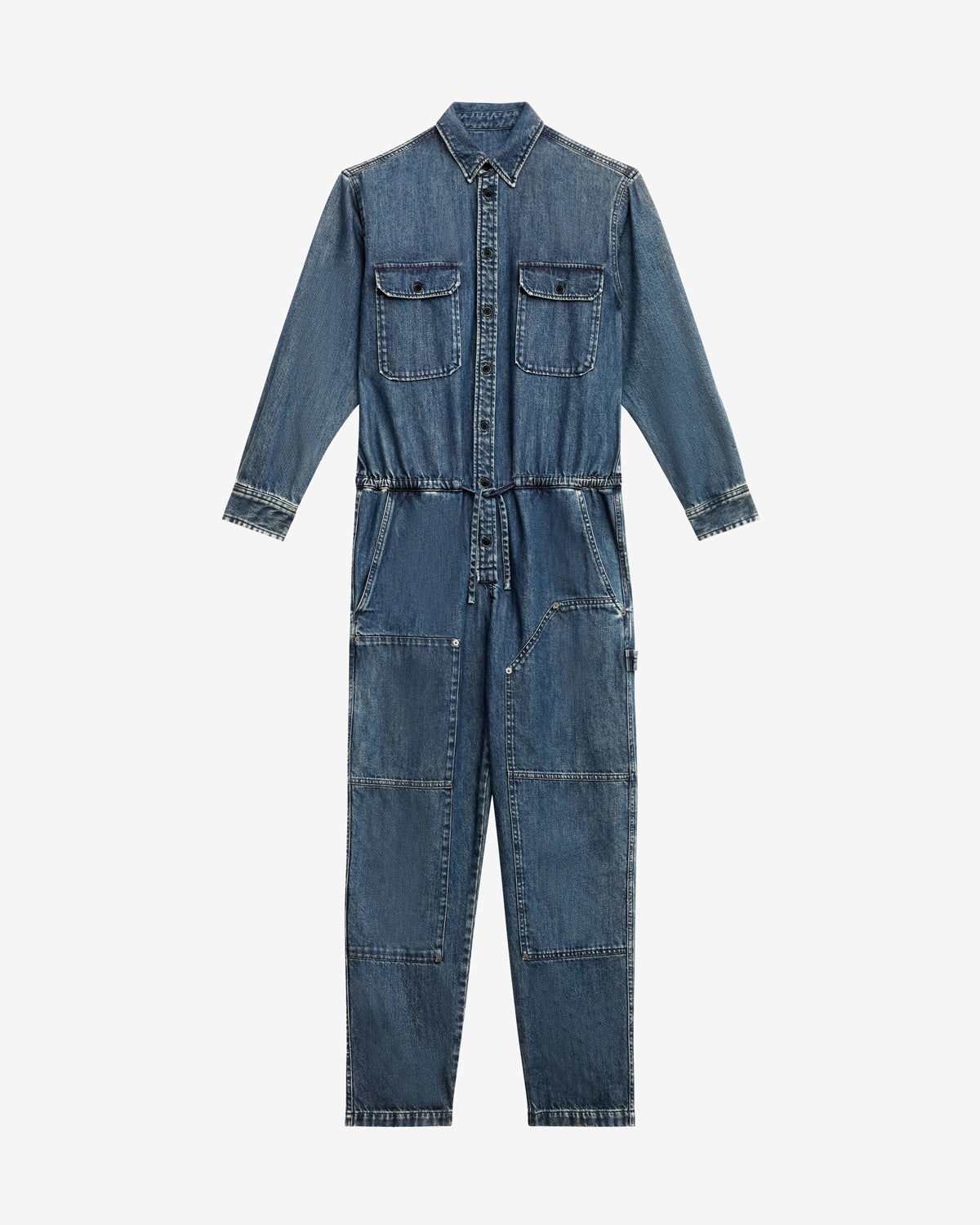 Tuta otilie in denim leggero - Blu - Man - 4