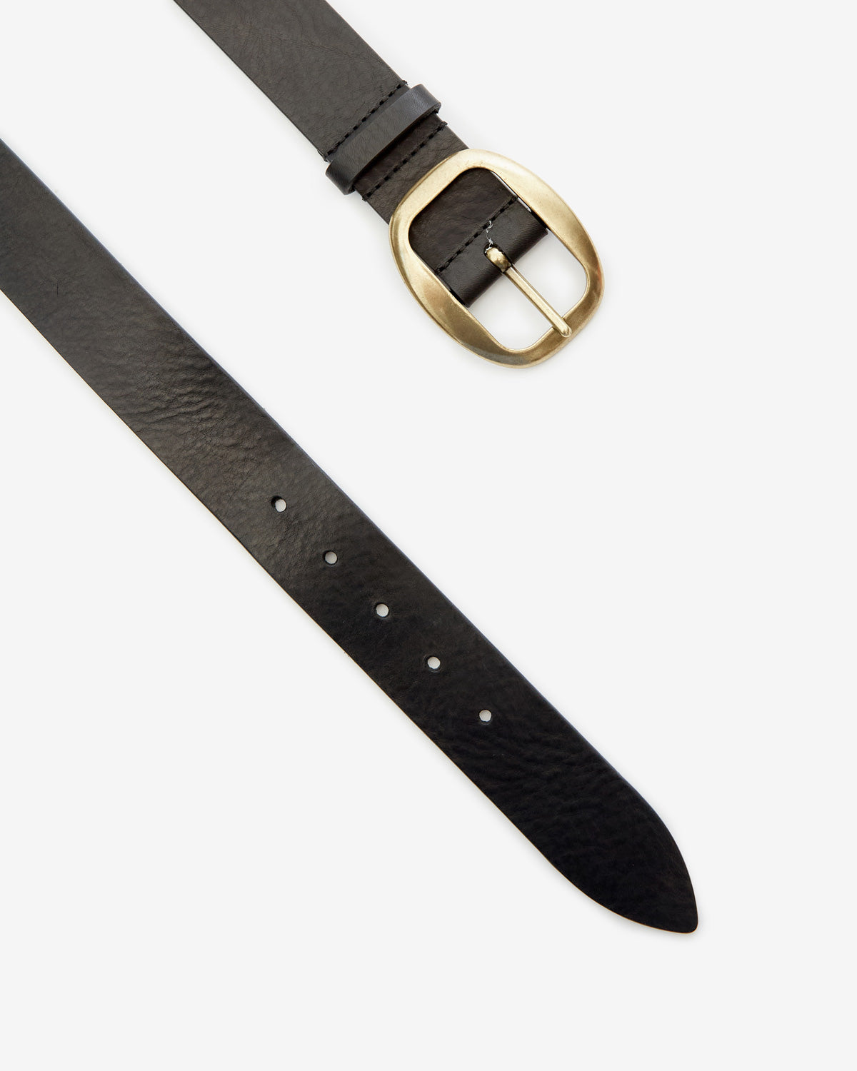 Dara calfskin leather belt - Black - Woman - 3