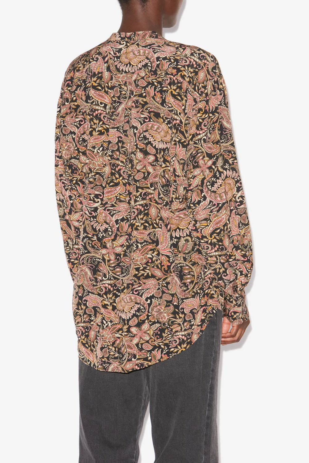 Catchell flowing printed shirt - Black-ochre - Woman - 5