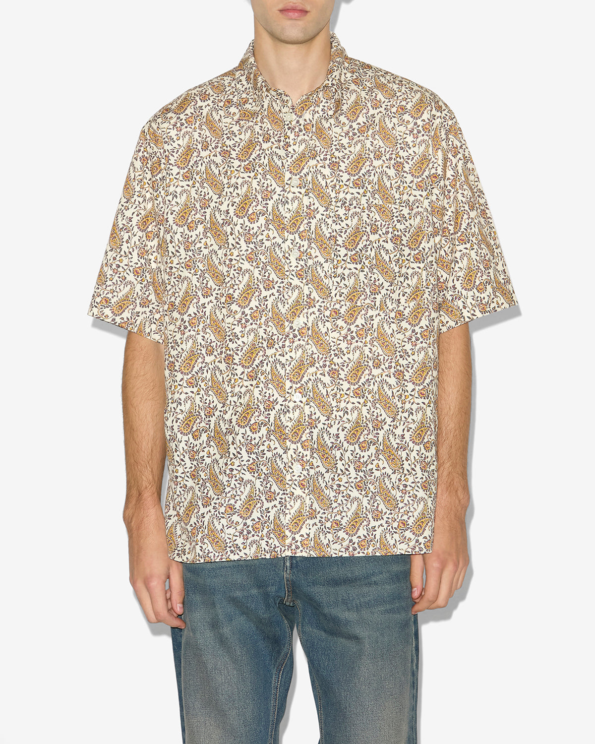 Labilio cotton shirt - Ecru - Man - 3