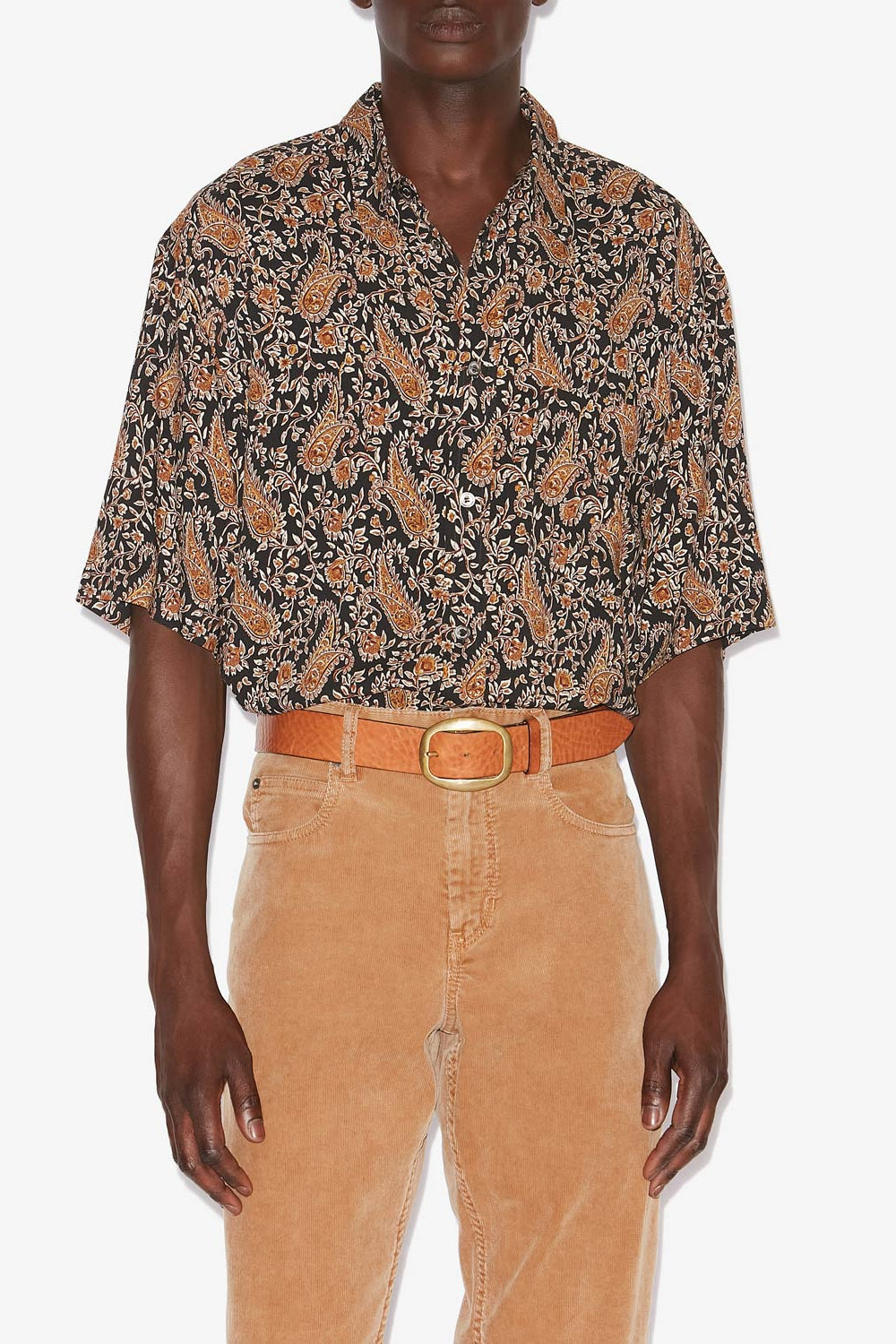 Chemise imprimée vabilio à manches courtes  - Noir - Man - 4