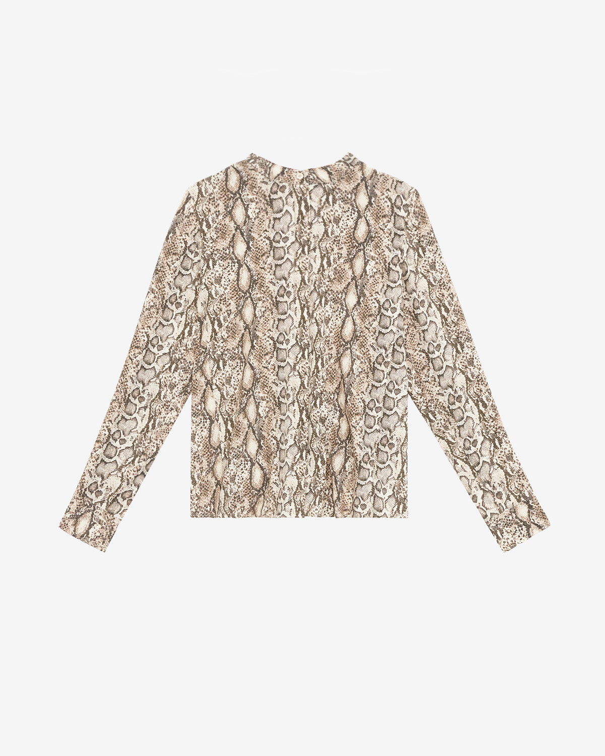 Camisa de seda con estampado de serpiente ilda - Natural - Woman - 5