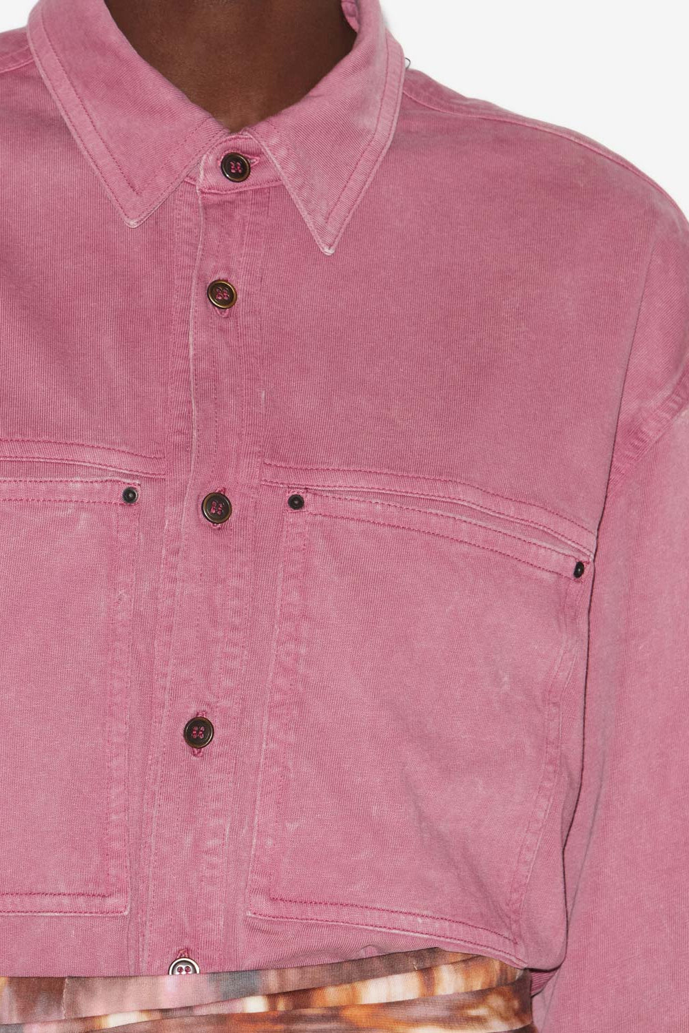 Camisa raquel de punto jersey lavado - Rosa - Woman - 3