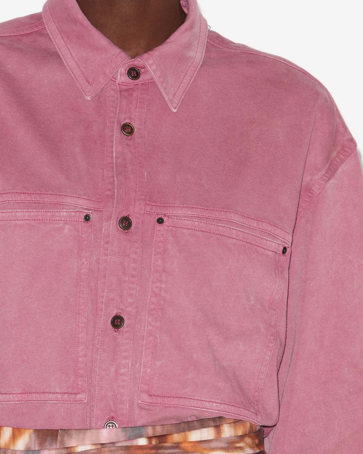 Chemise raquel en jersey délavé - Rose - Woman - 2