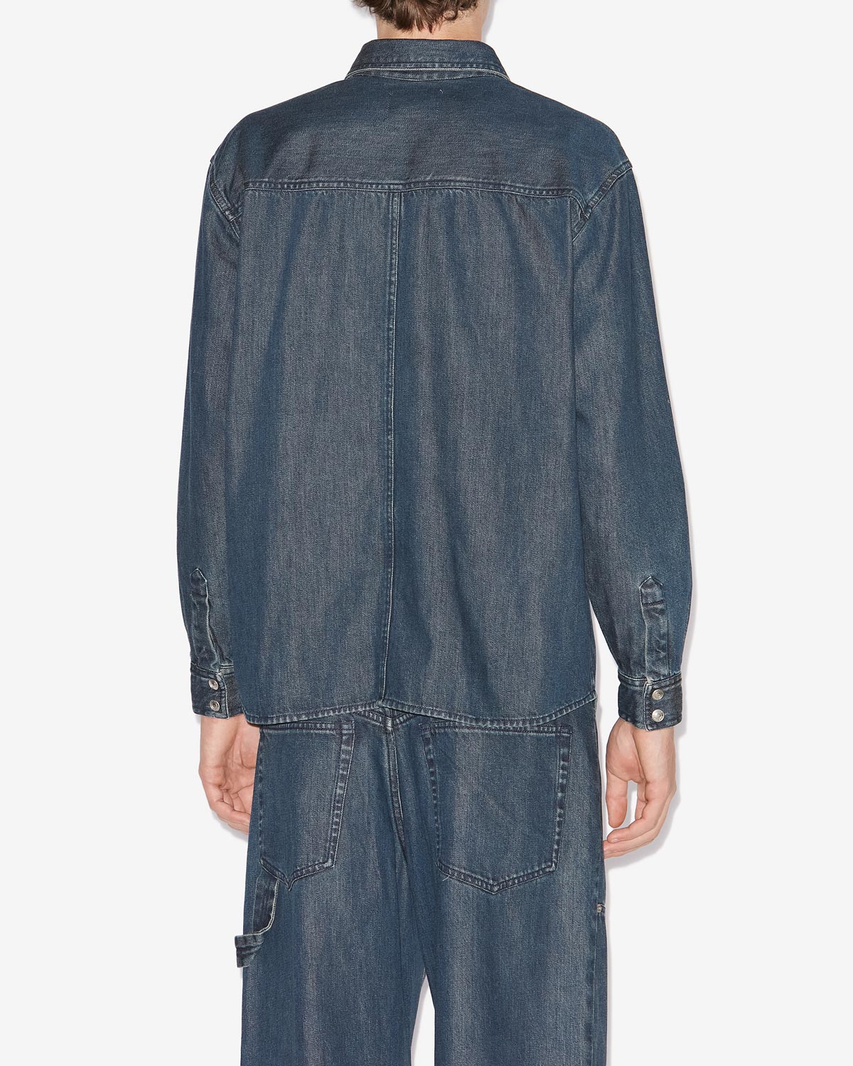 오웬 가벼운 데님 셔츠 - 파란색 - Man - 4