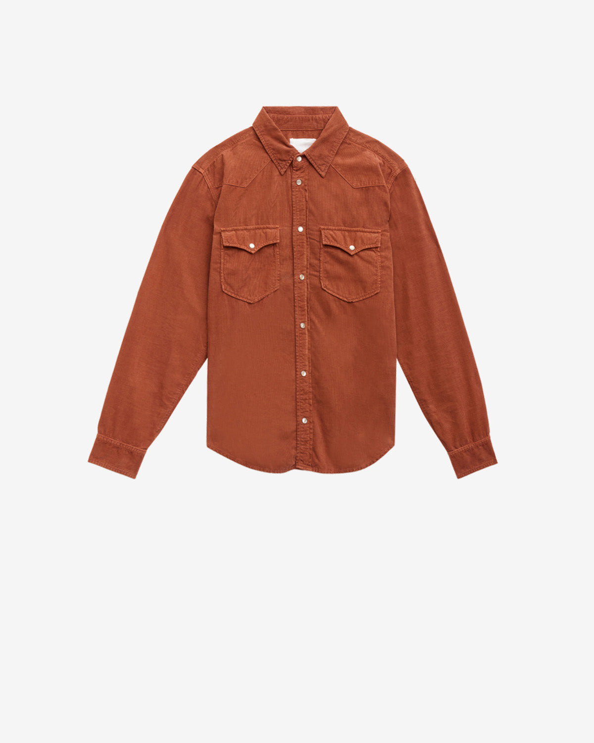 Camisa western vasco de pana - Naranja - Man - 5