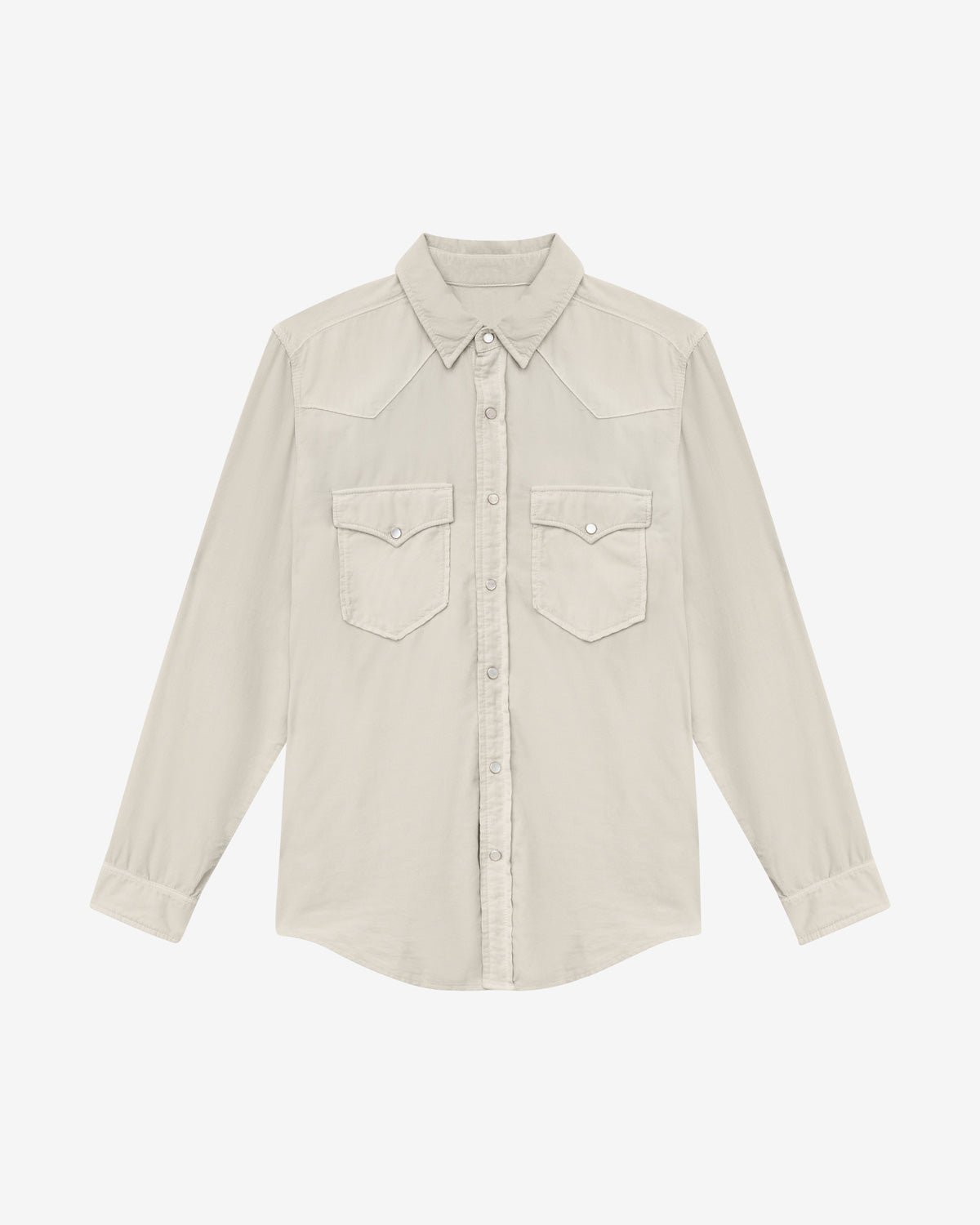 Vasco corduroy shirt - Ecru - Man - 5