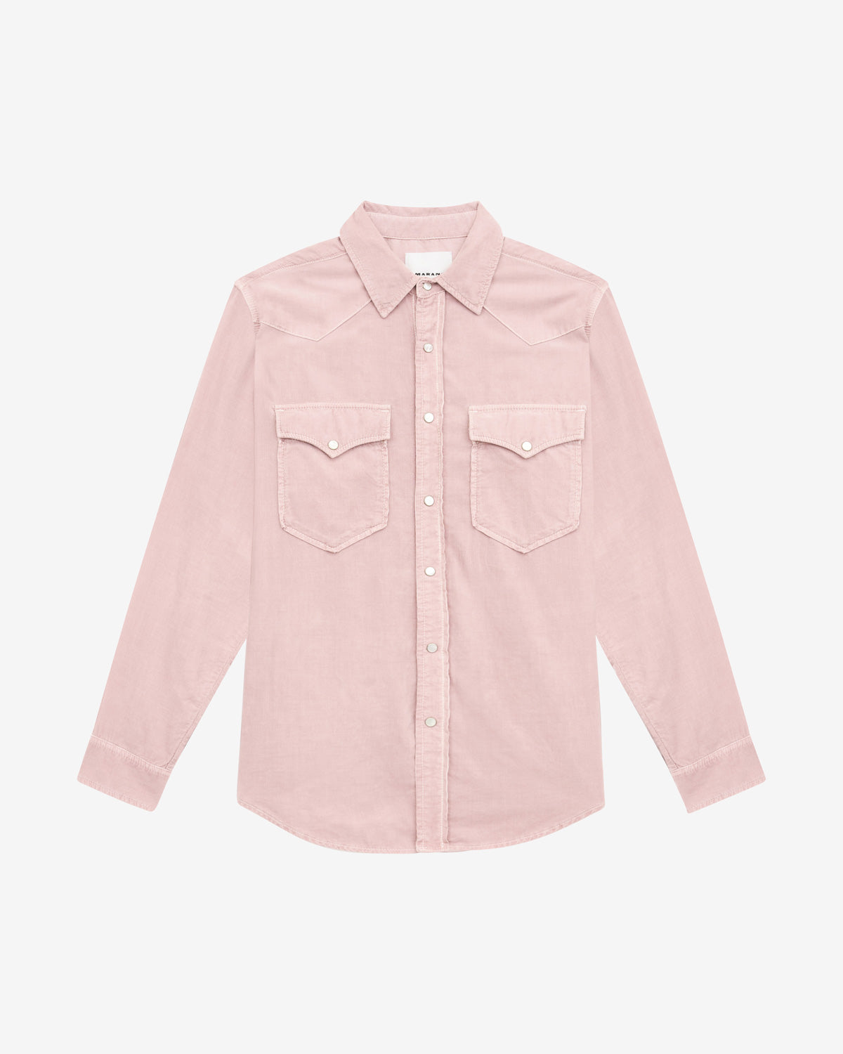 Camicia vasco in velluto a coste - Soft pink - Man - 5