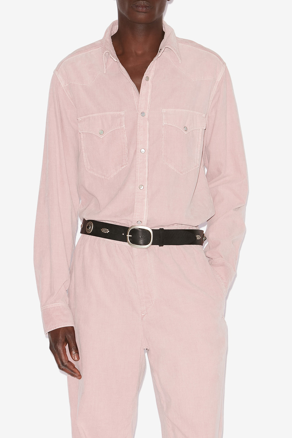 Camisa vasco de pana - Soft pink - Man - 4