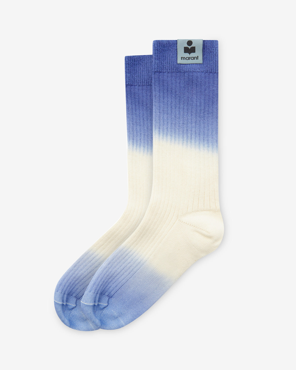 Mizia tie-dye cotton socks - Light blue/blue - Woman - 1