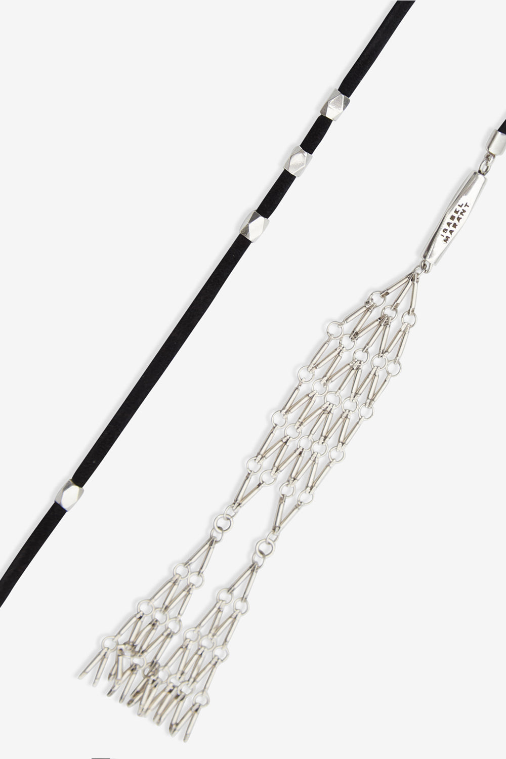 Schal kachina aus leder und metall - Black and silver - Woman - 2