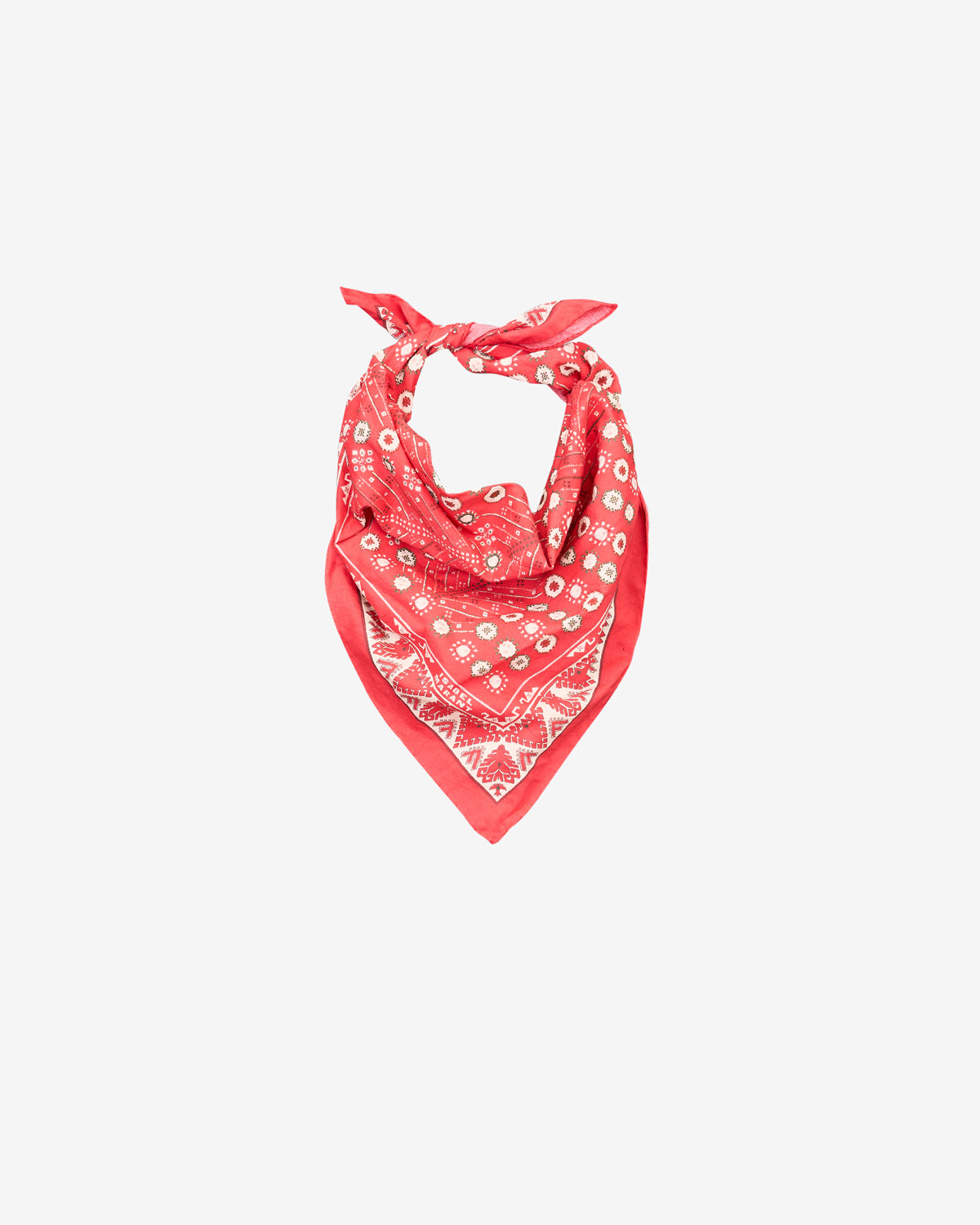 Foulard altena aus bedruckter baumwolle mit bandanaprint - Rot - Woman - 1