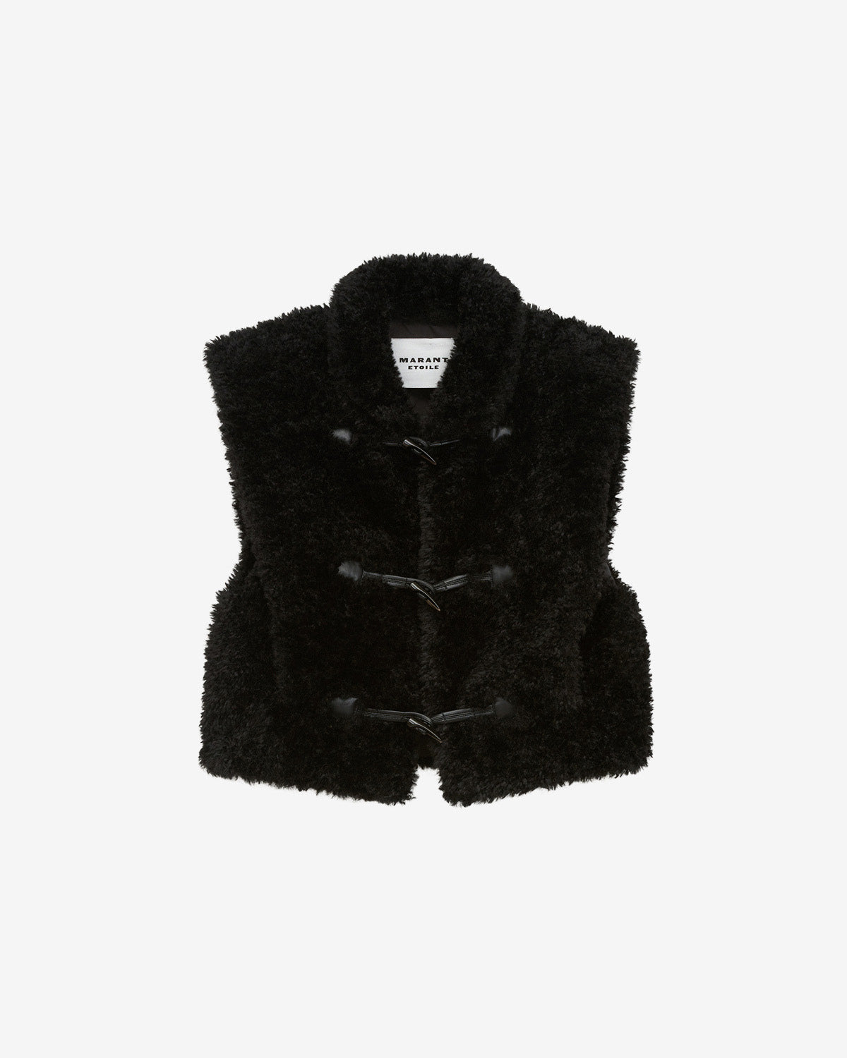 Alisa faux fur vest - Black - Woman - 5