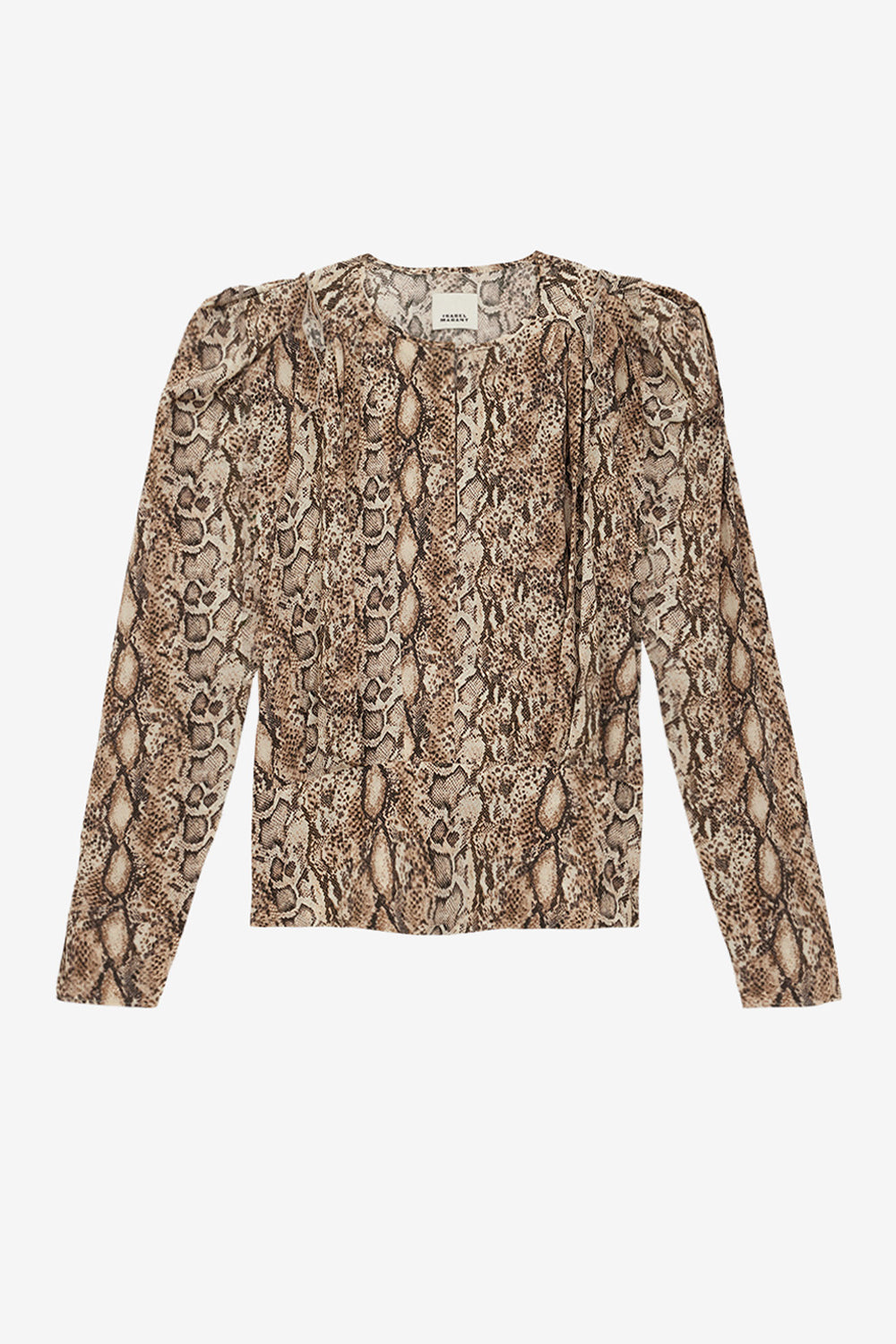 Zarga プリント入りシルク プリーツブラウス - 自然 - Woman - 1