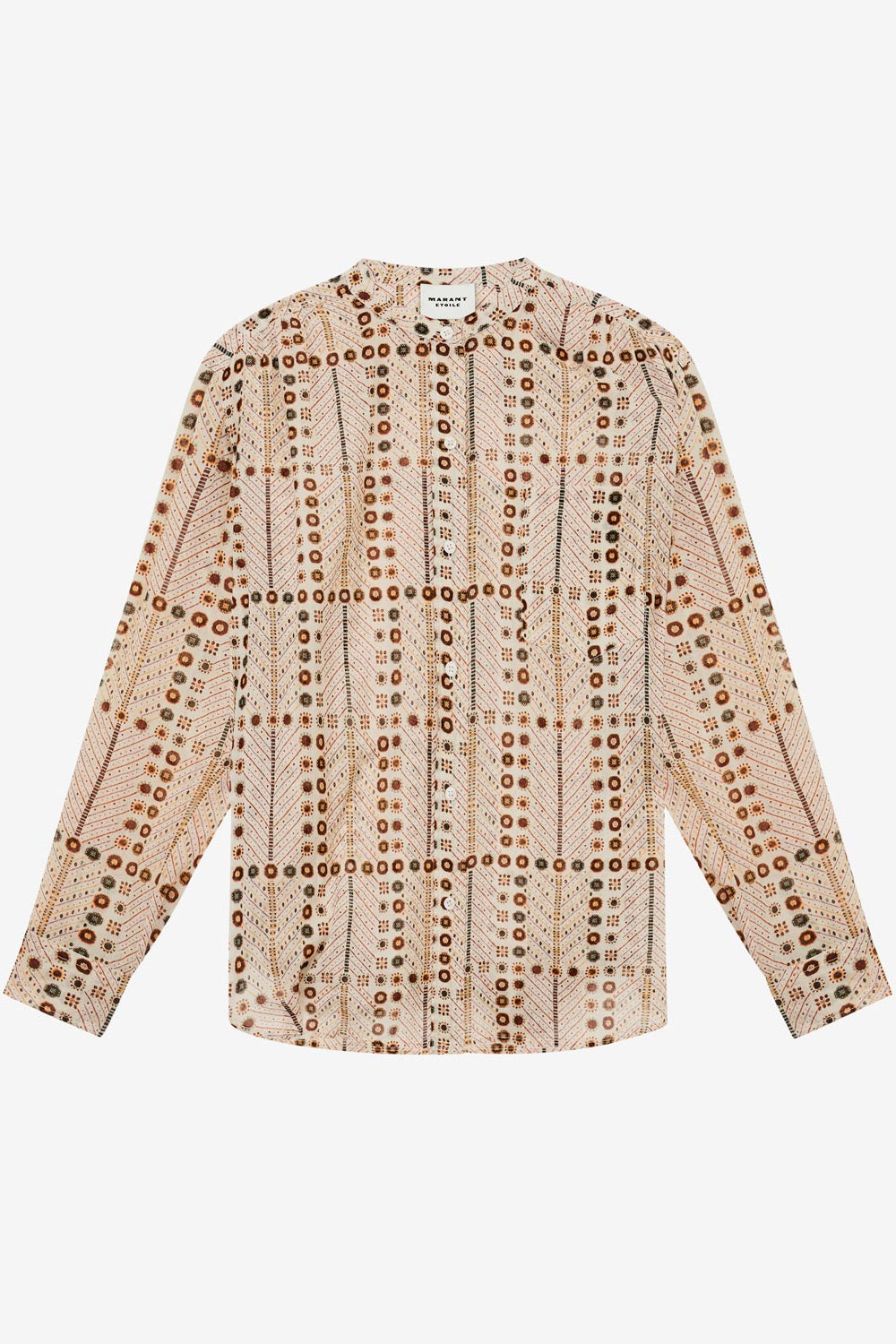 Camisa mexika de voile de algodón estampada - Crudo - Woman - 1