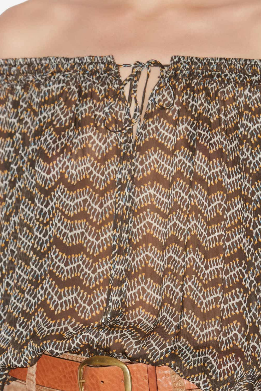 Vutti printed muslin blouse - Black - Woman - 3