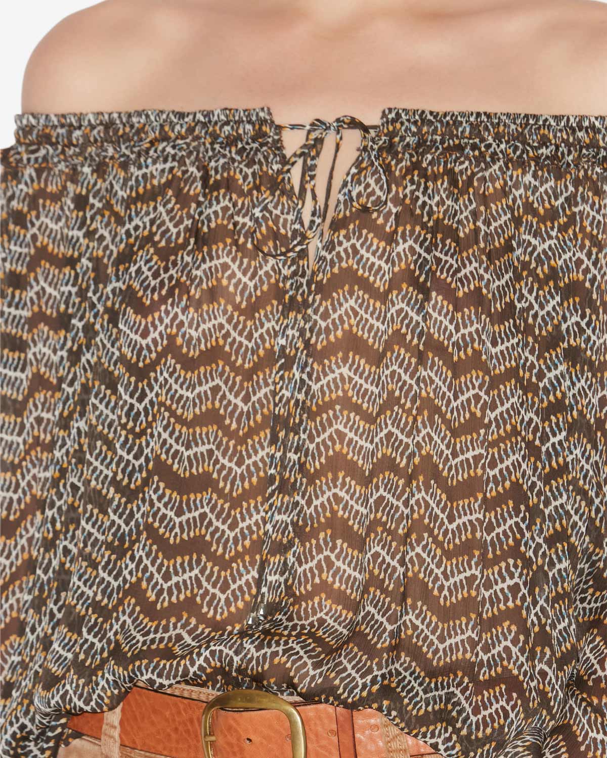 Vutti printed muslin blouse - Black - Woman - 2