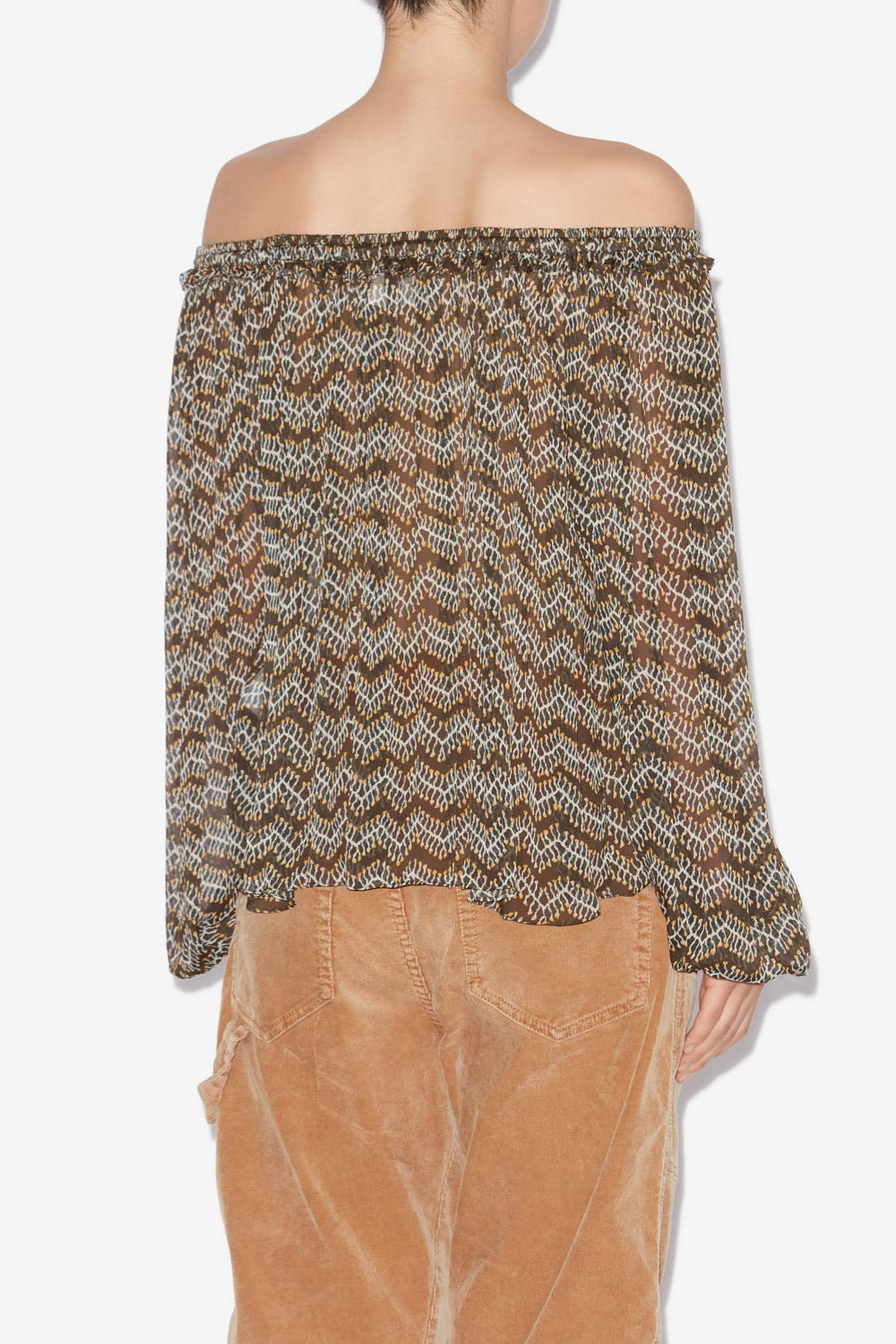 Vutti printed muslin blouse - Black - Woman - 5