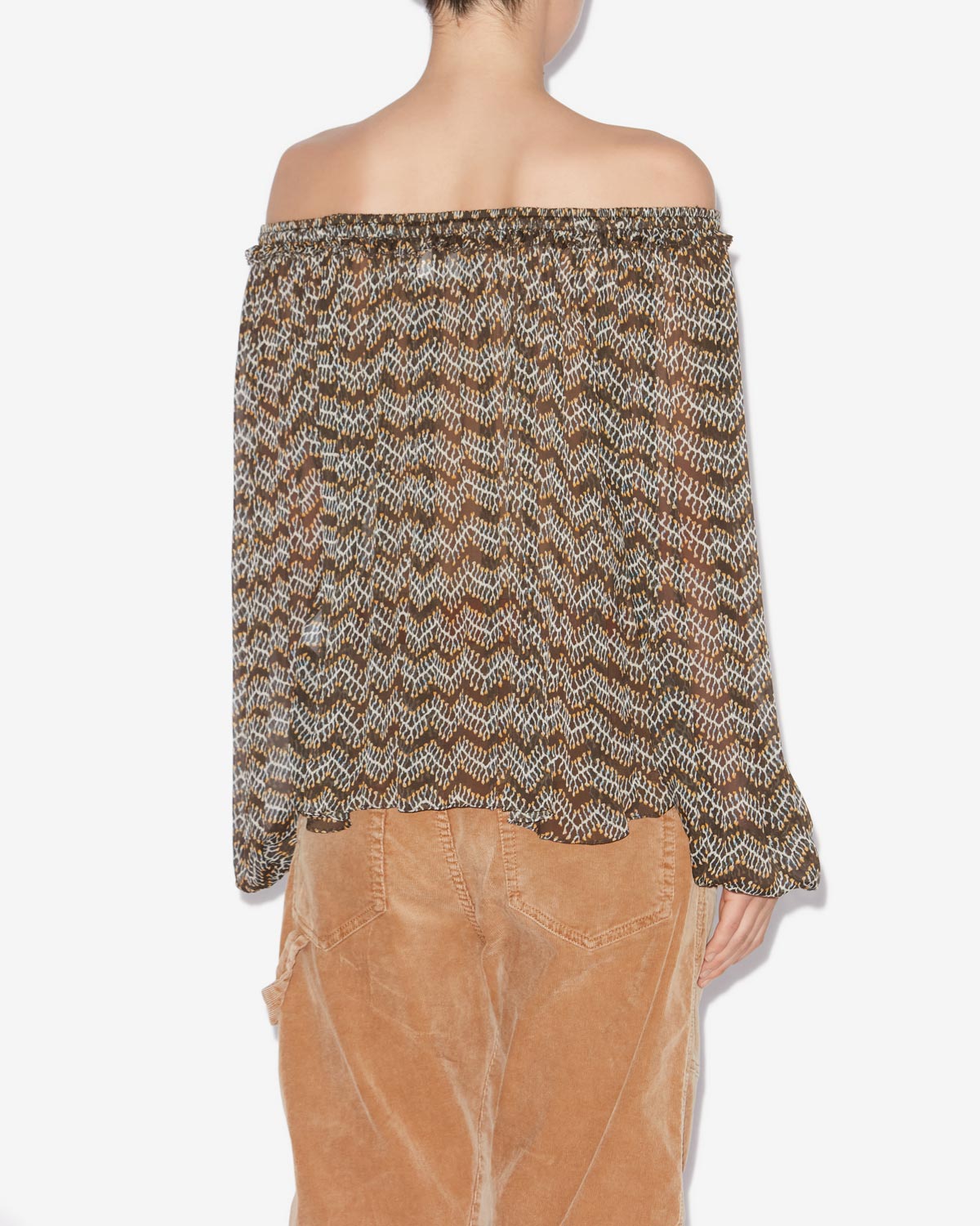 Vutti printed muslin blouse - Black - Woman - 4