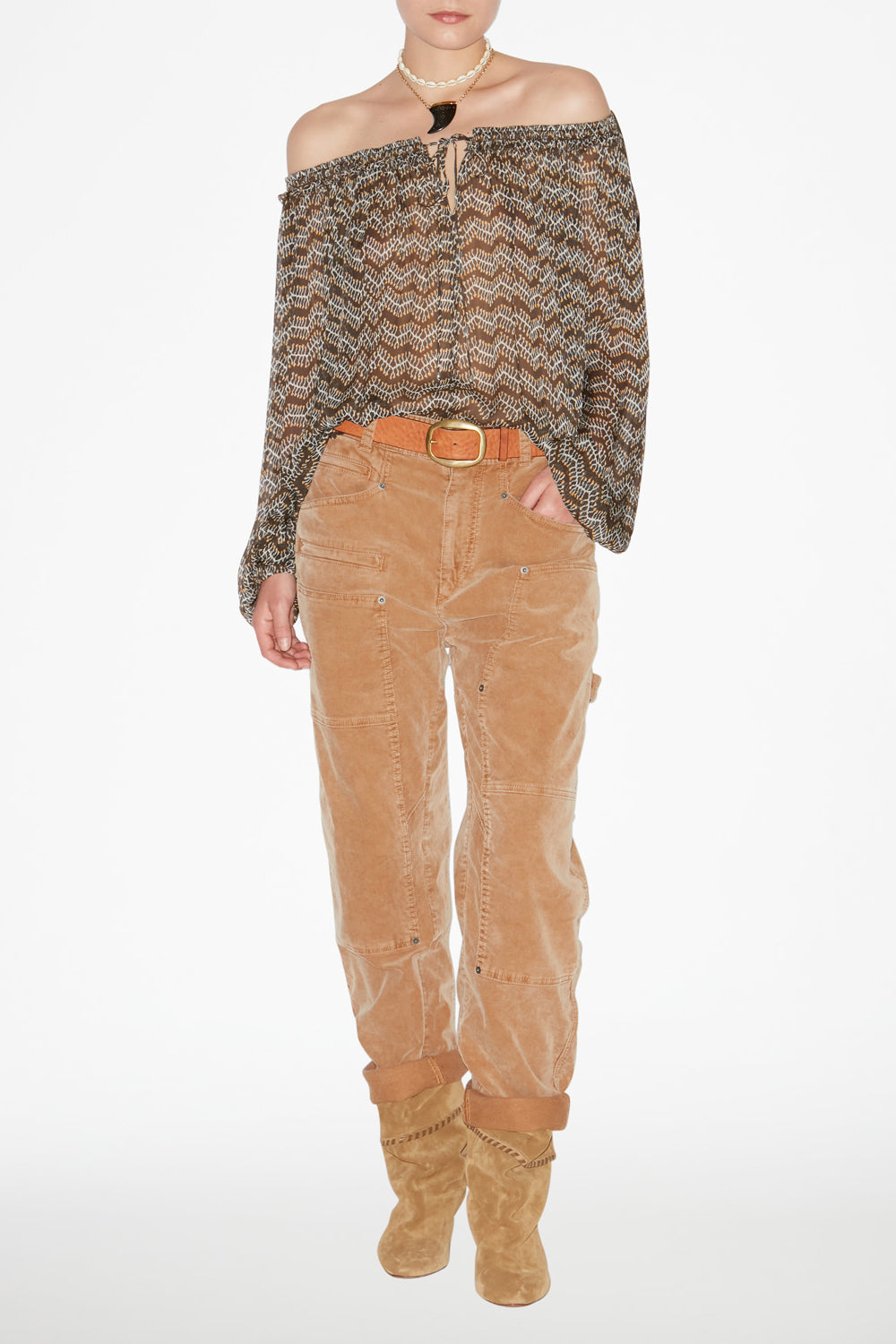 Vutti printed muslin blouse - Black - Woman - 2