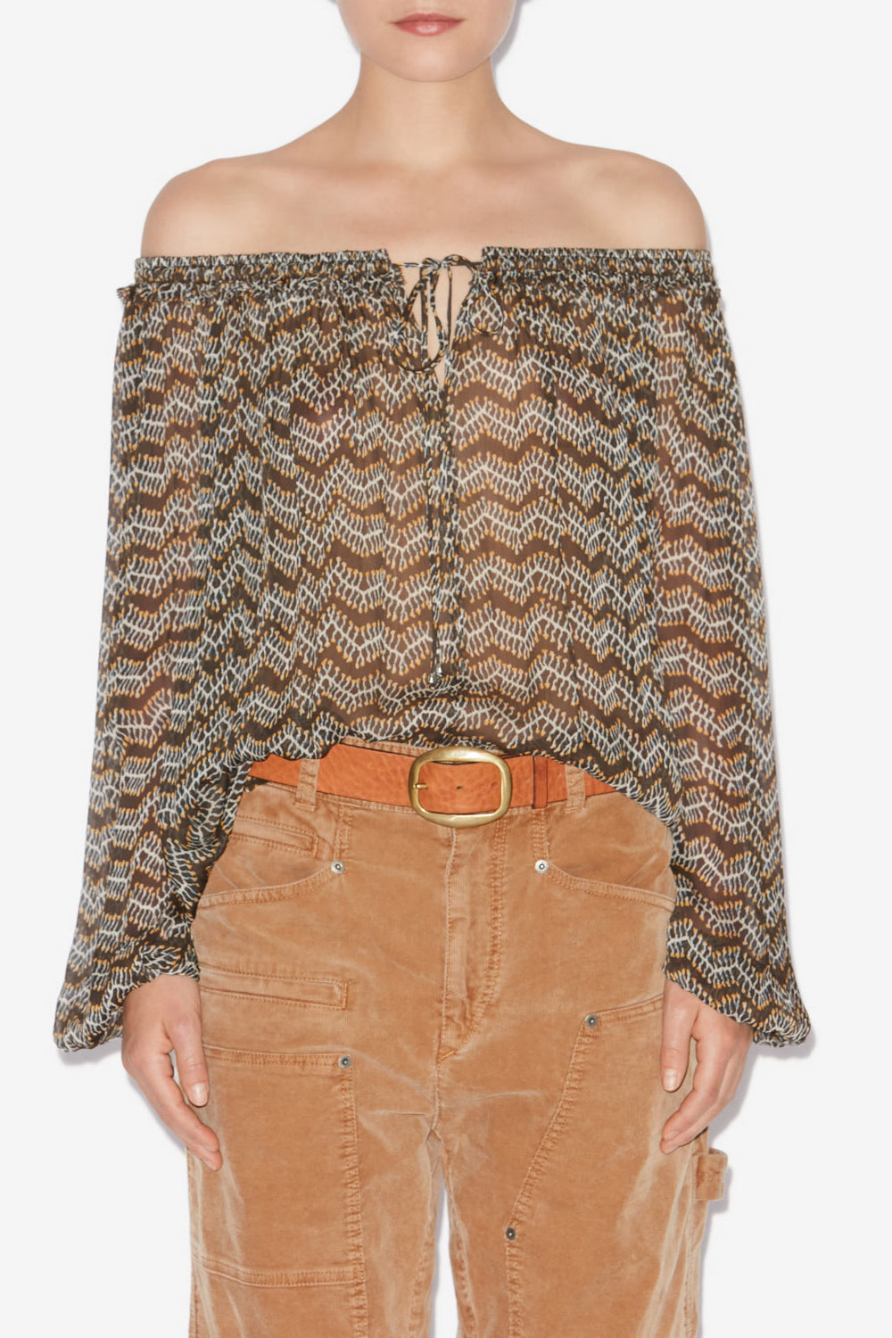 Vutti printed muslin blouse - Black - Woman - 4