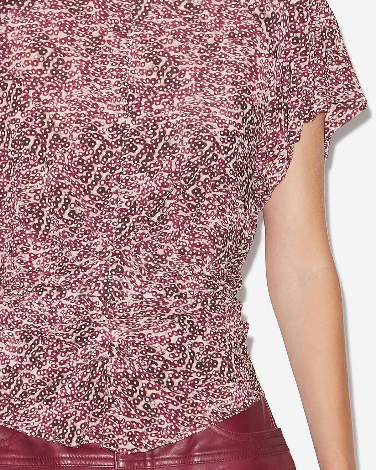 Top tullya uni à plis - Violet-écru - Woman - 2