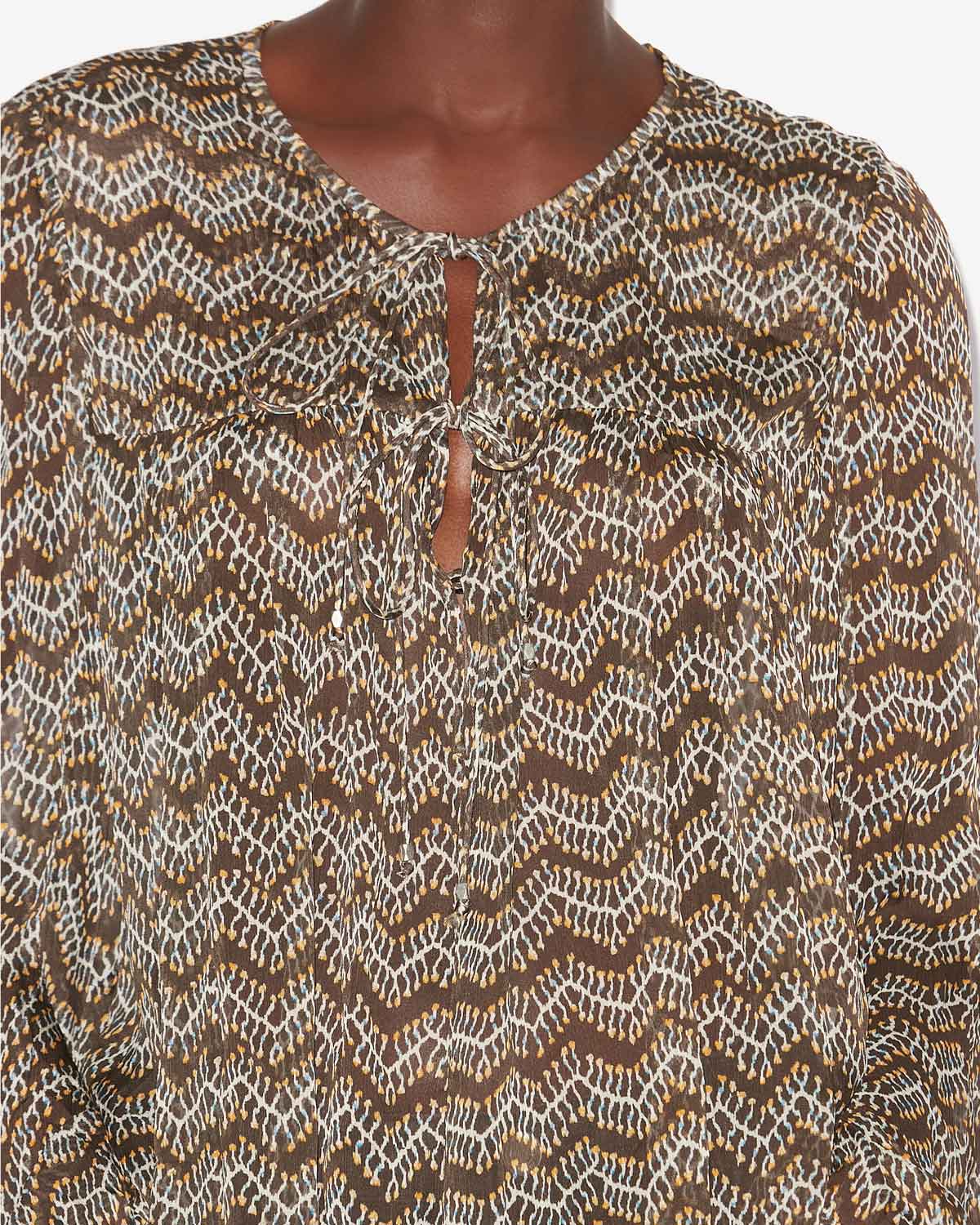 Advika プリント入りモスリン トップス - ウォッシュドブラック - Woman - 2