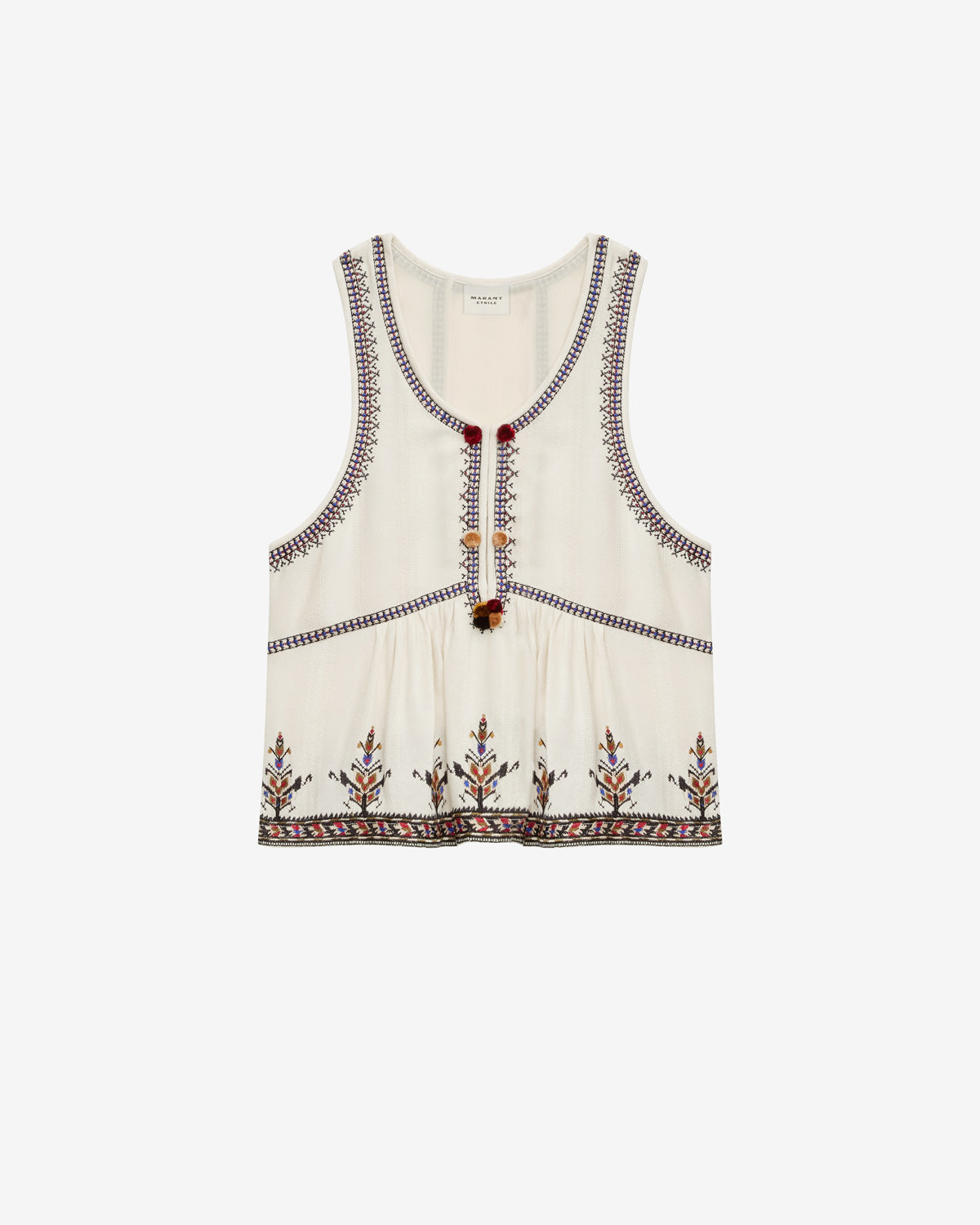 Top de gasa bordado kourtney - Crudo - Woman - 5