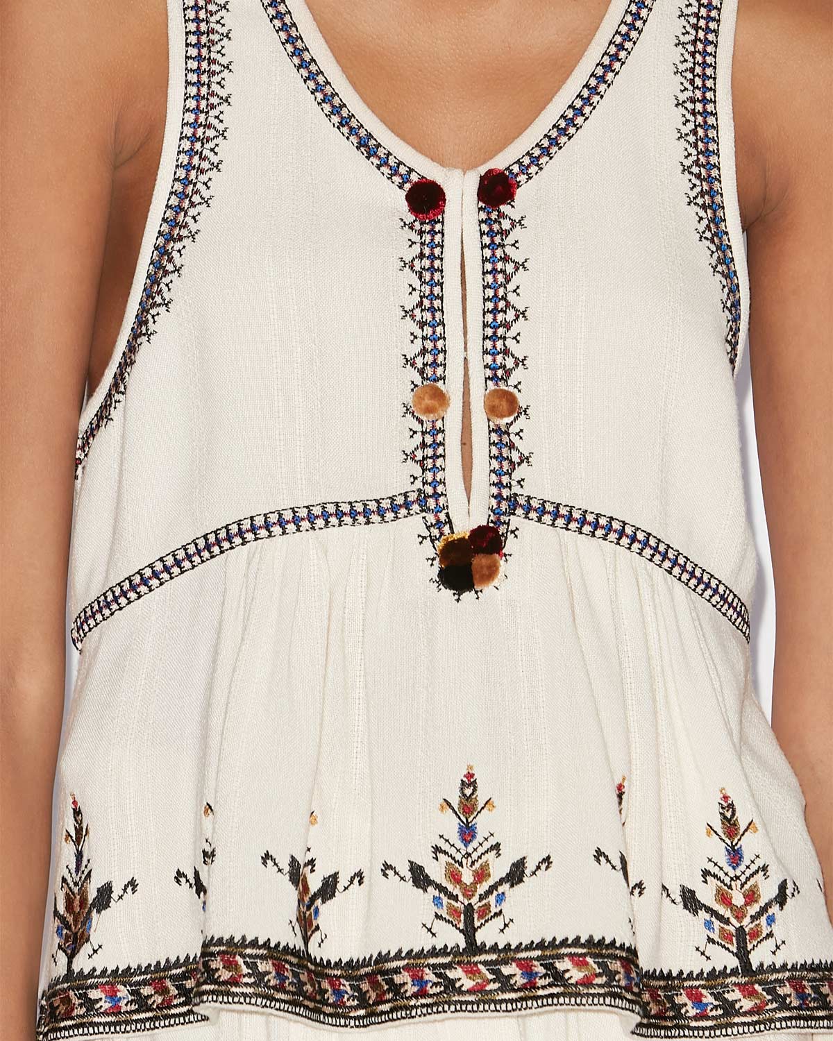 Top de gasa bordado kourtney - Crudo - Woman - 2