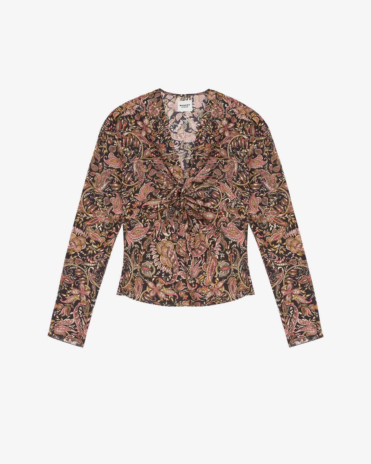 Zekia ロングスリーブ プリント入りトップス - Black-ochre - Woman - 5